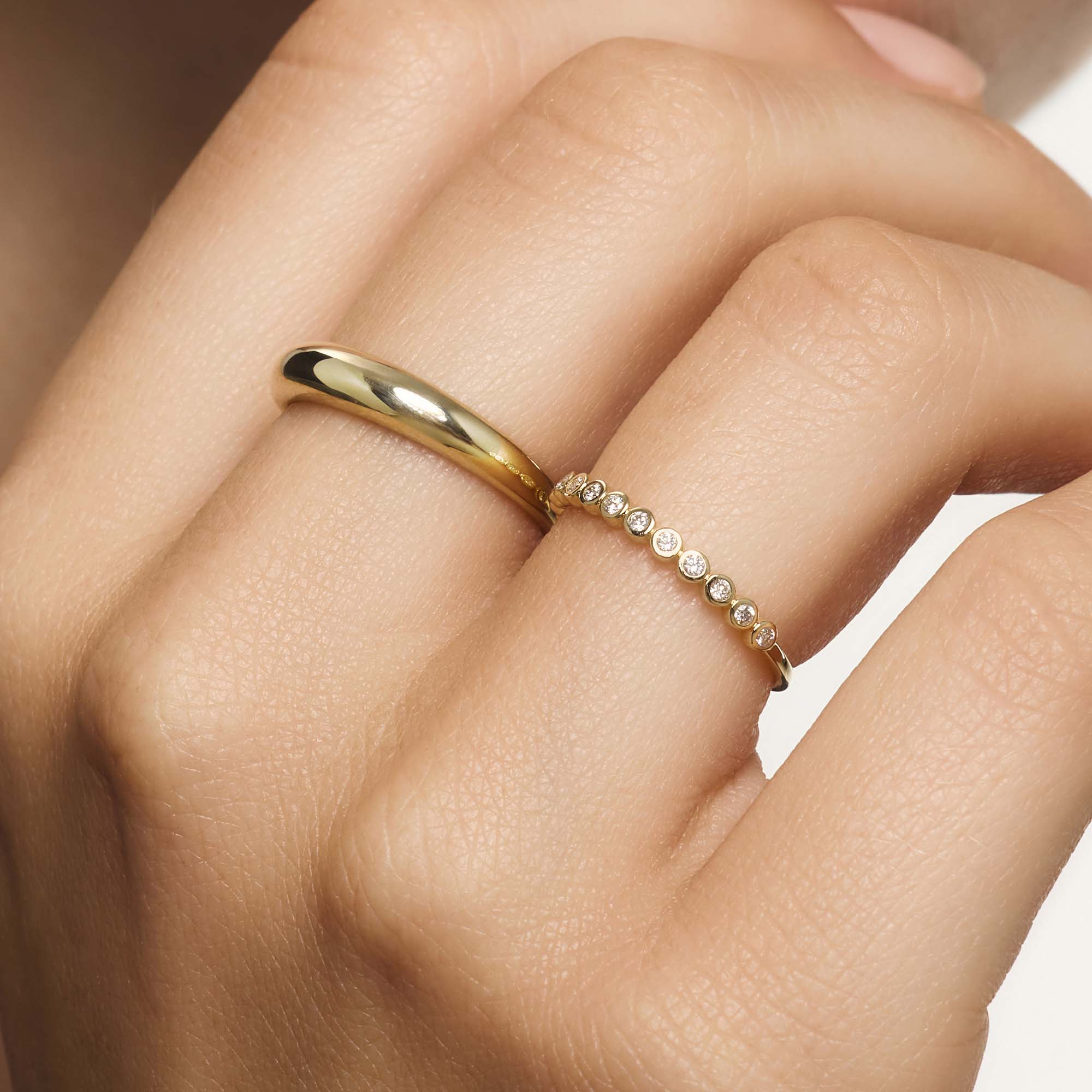 ダイヤモンドブレイサリング ゴールド 14k