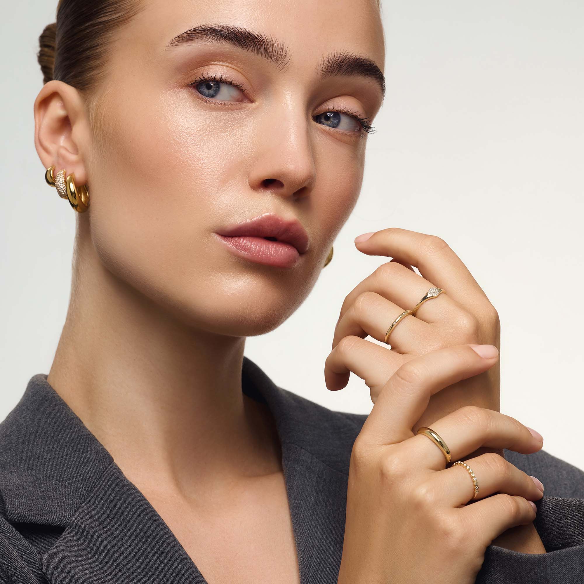 ダイヤモンドブレイサリング ゴールド 14k