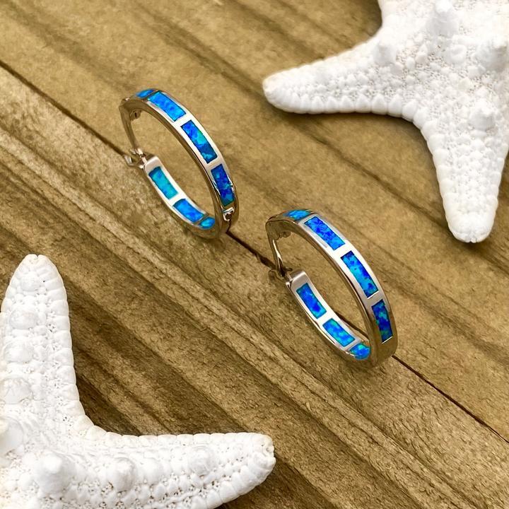 オパールとシルバーのイヤリング I