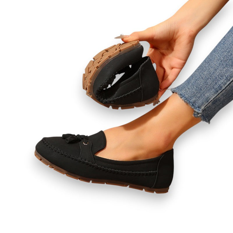 ヴィンテージモカシン、リボン付き