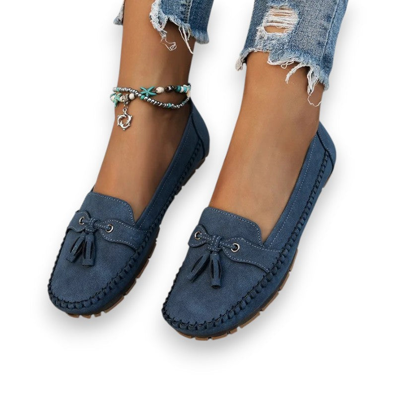 ヴィンテージモカシン、リボン付き