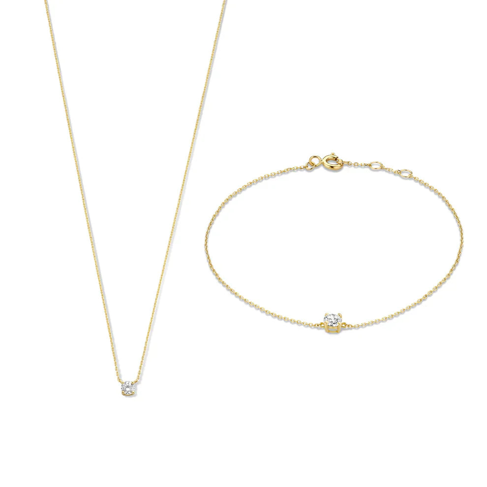 モイサナイト ステン セット | ゴールド 14k