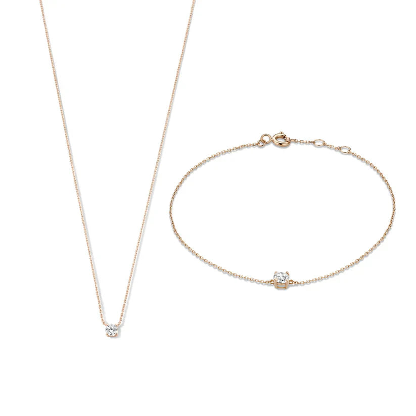モイサナイト ステン セット | ゴールド 14k